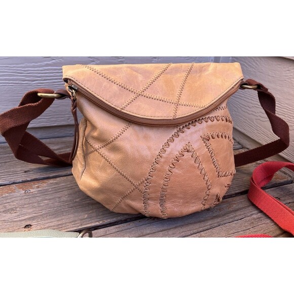 (3) The Sak Deena Flap Pebbled Leather Crossbody Bags - Picture 3 of 16